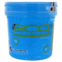 Gel coiffant Nvey Eco Sport par Eco Style, bouteille de 16 oz, coiffage durable.
