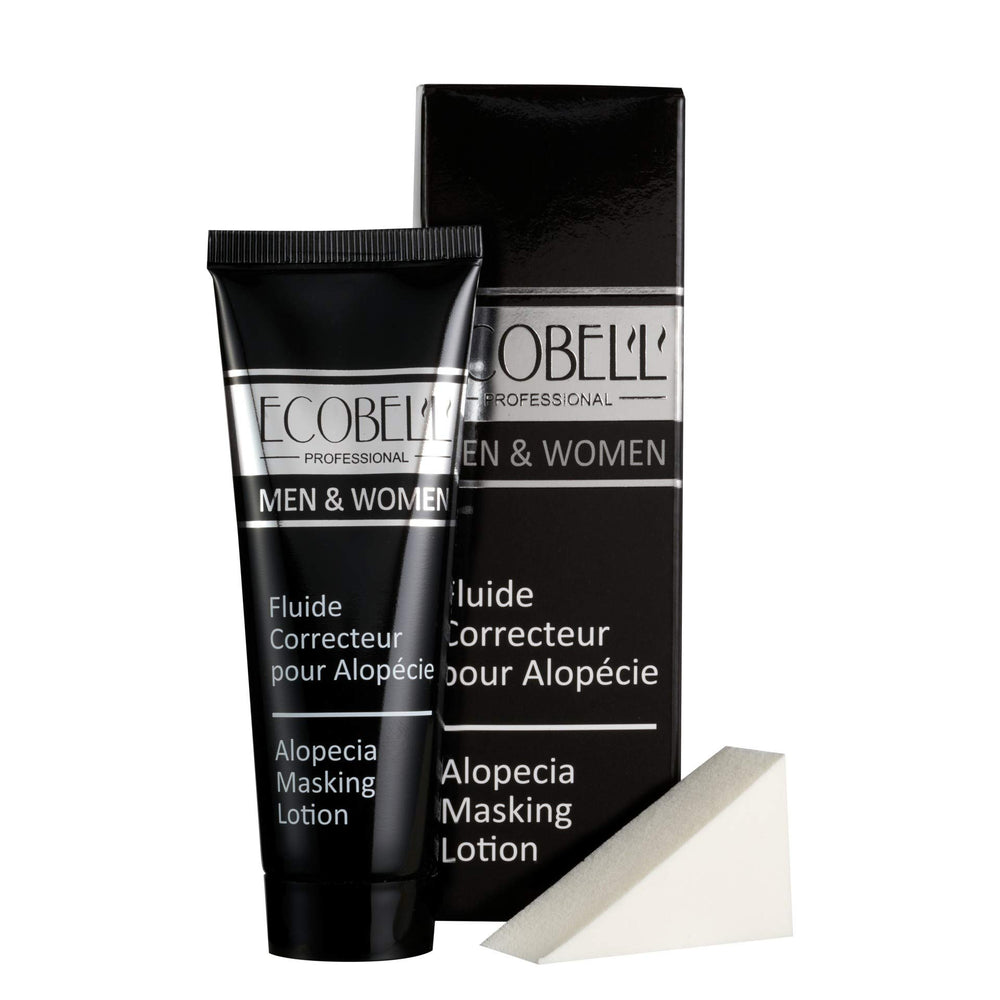 Ecobell Correcteur Fluide appliqué sur le visage pour une couvrance naturelle.