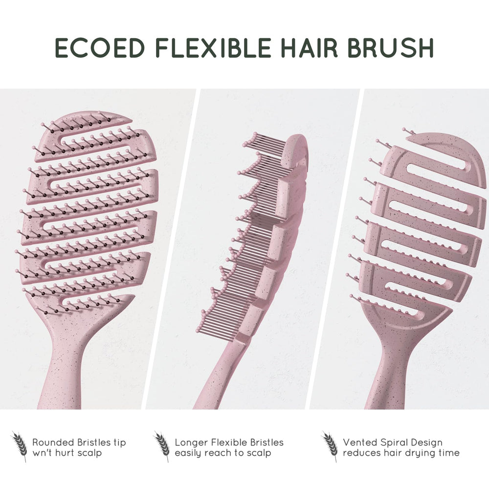 Ecoed brosse démêlante ouvertures ventilation, séchage plus rapide après le lavage