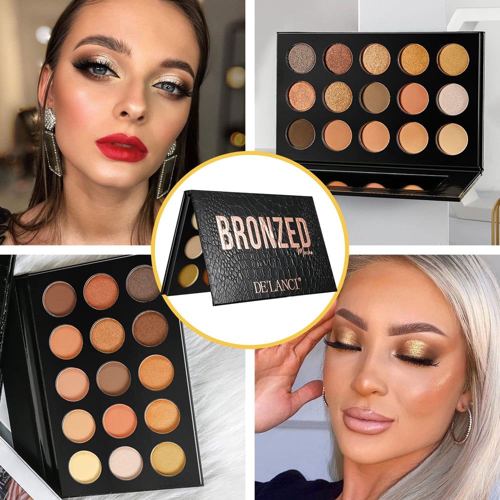 EcoFavor ombres yeux métallisée brillante – effet lumineux et longue tenue.