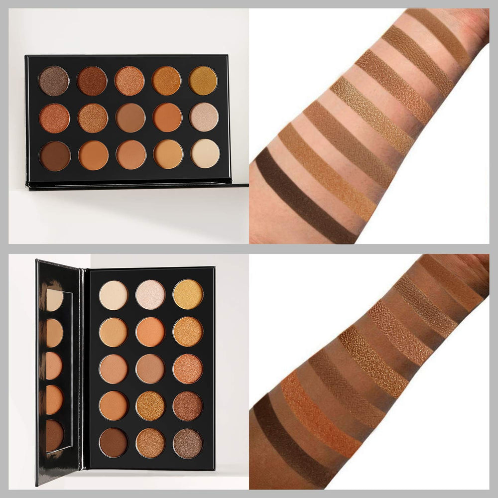 EcoFavor ombres yeux shimmer doré – éclat subtil pour jour et soirée.