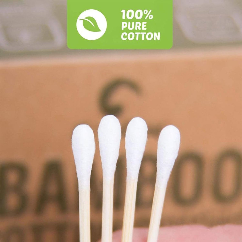 Détail de l’embout coton premium EcoFox, douceur et absorption optimales.