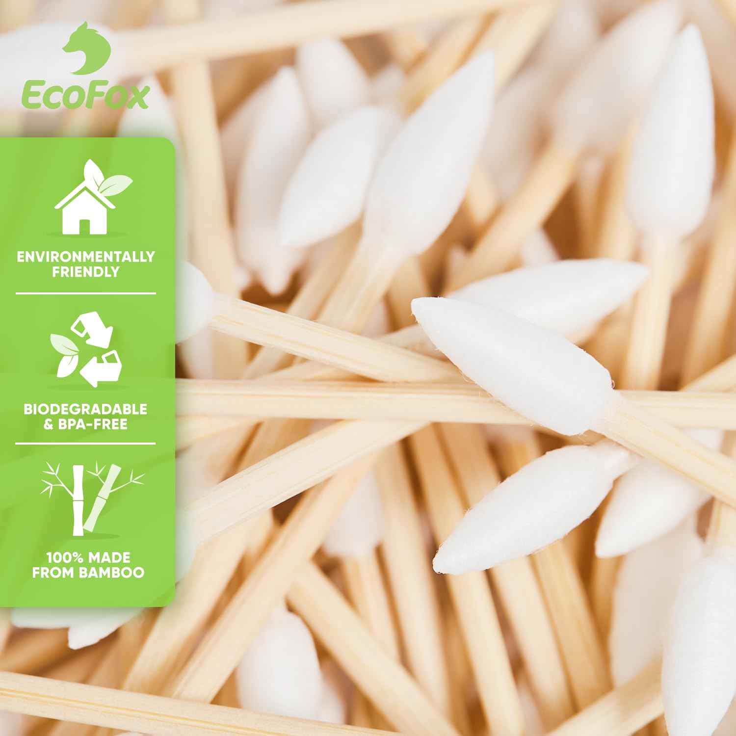 EcoFox coton pur non blanchit et coton japonais dense pour absorption