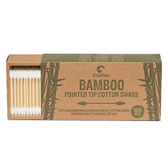 EcoFox coton-tiges en bambou avec embouts doubles pour précision douce