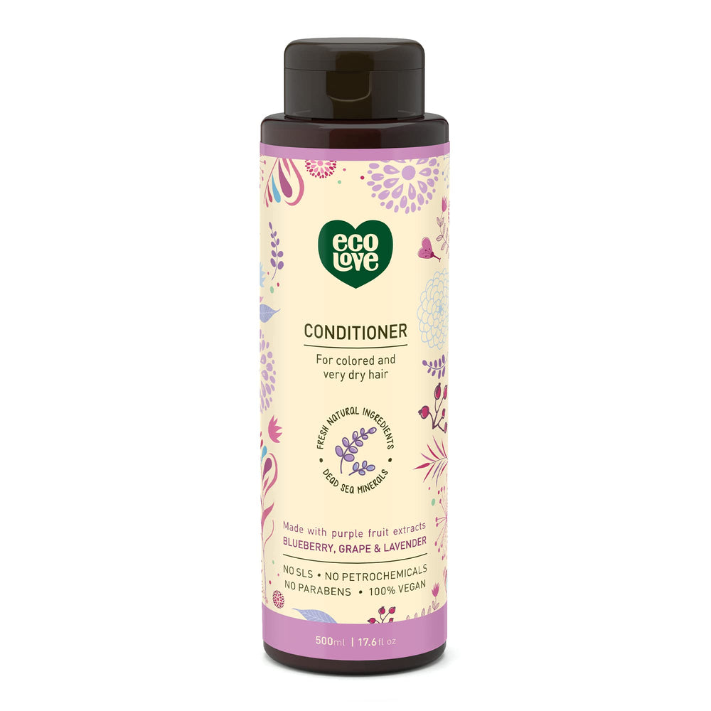 ecoLove après-shampooing lavande bouteille: parfum relaxant et soin nourrissant