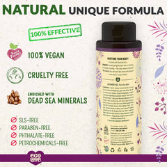 ecoLove – Bouteille douche hydratante au raisin avec parfum doux et revitalisant.