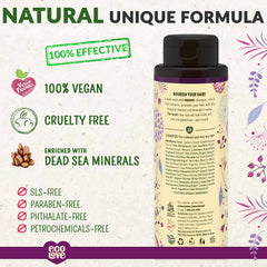 Texture cremeuse du shampoing ecolove pour une application douce et homogène.