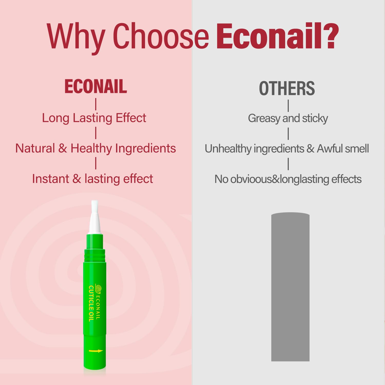 Econail format portable, soin rapide où que vous soyez.