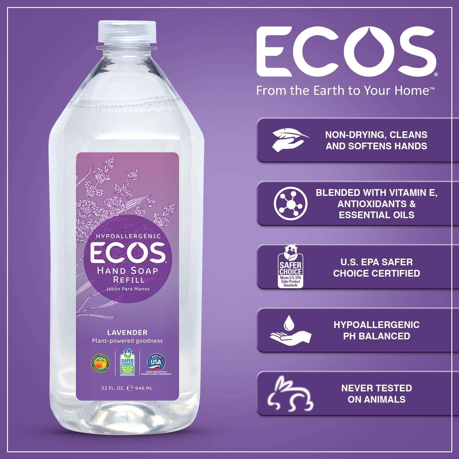 ECOS – formulation biodégradable, respectueuse de l’environnement pour le soin des mains