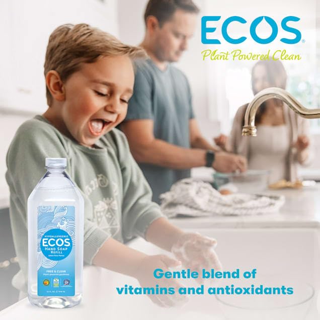 ECOS Pack deux recharges: économie et praticité pour votre routine lavabo.