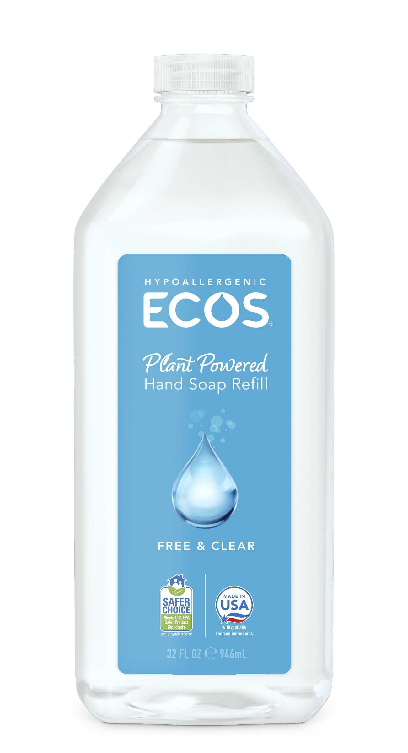 ECOS savon pour les mains en bouteille, expérience douce et hydratante au quotidien.