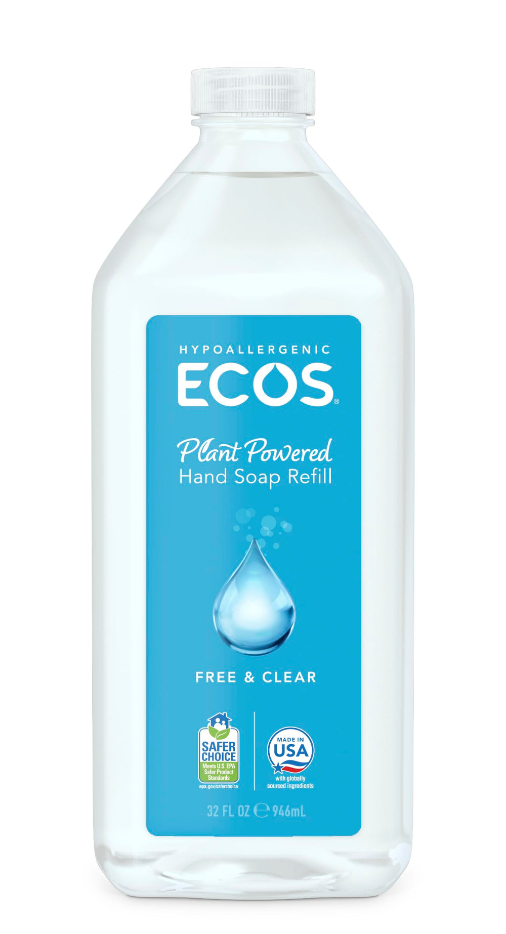 ECOS savon pour les mains en bouteille, expérience douce et hydratante au quotidien.