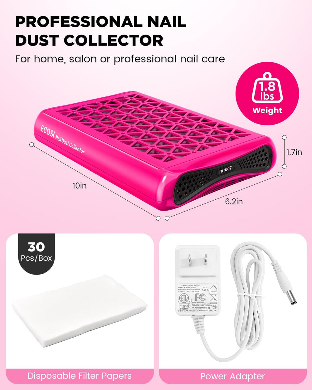 Utilisation polyvalente en soins des ongles et petits travaux avec air frais.
