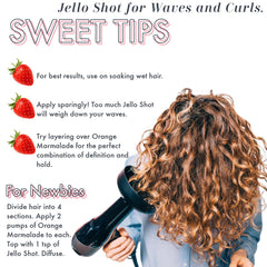 Ecoslay Jello Shot Gel – application fluide facilitant la définition des boucles.
