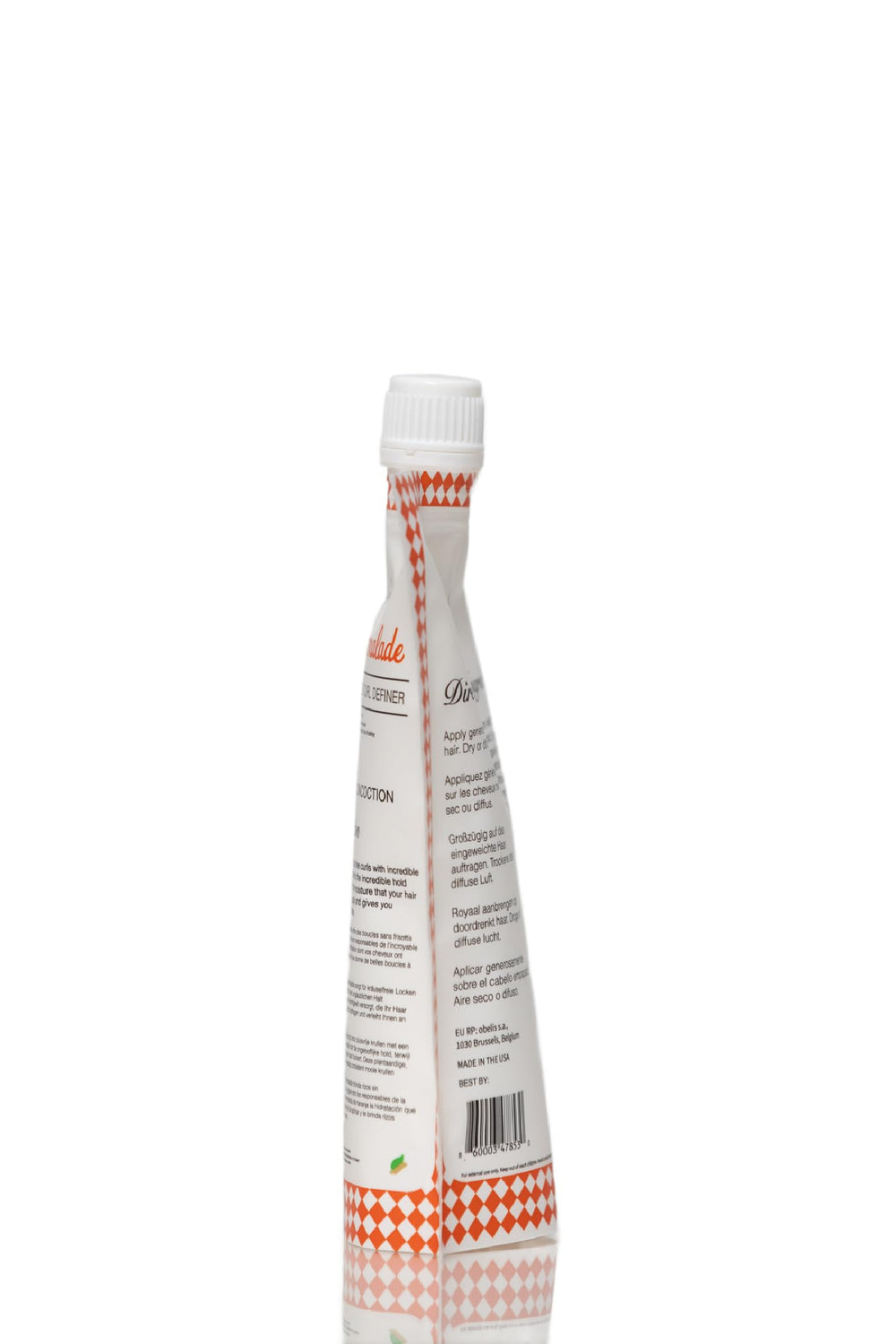 Flacon prêt pour une routine coiffage quotidienne avec Ecoslay Orange Marmalade.