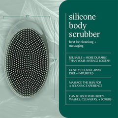 Gant silicone EcoTools deux faces pour nettoyer et masser la peau.