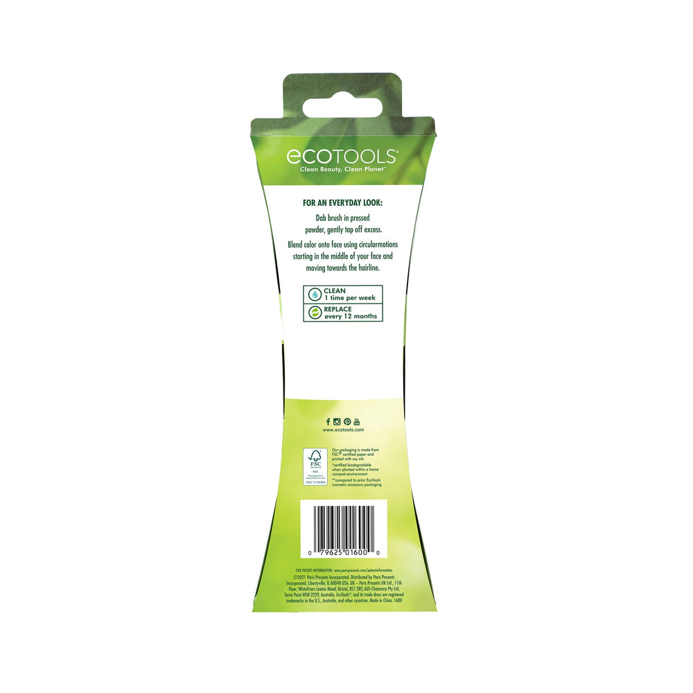Pinceau poudre EcoTools nettoyage facile avec shampoing pinceaux