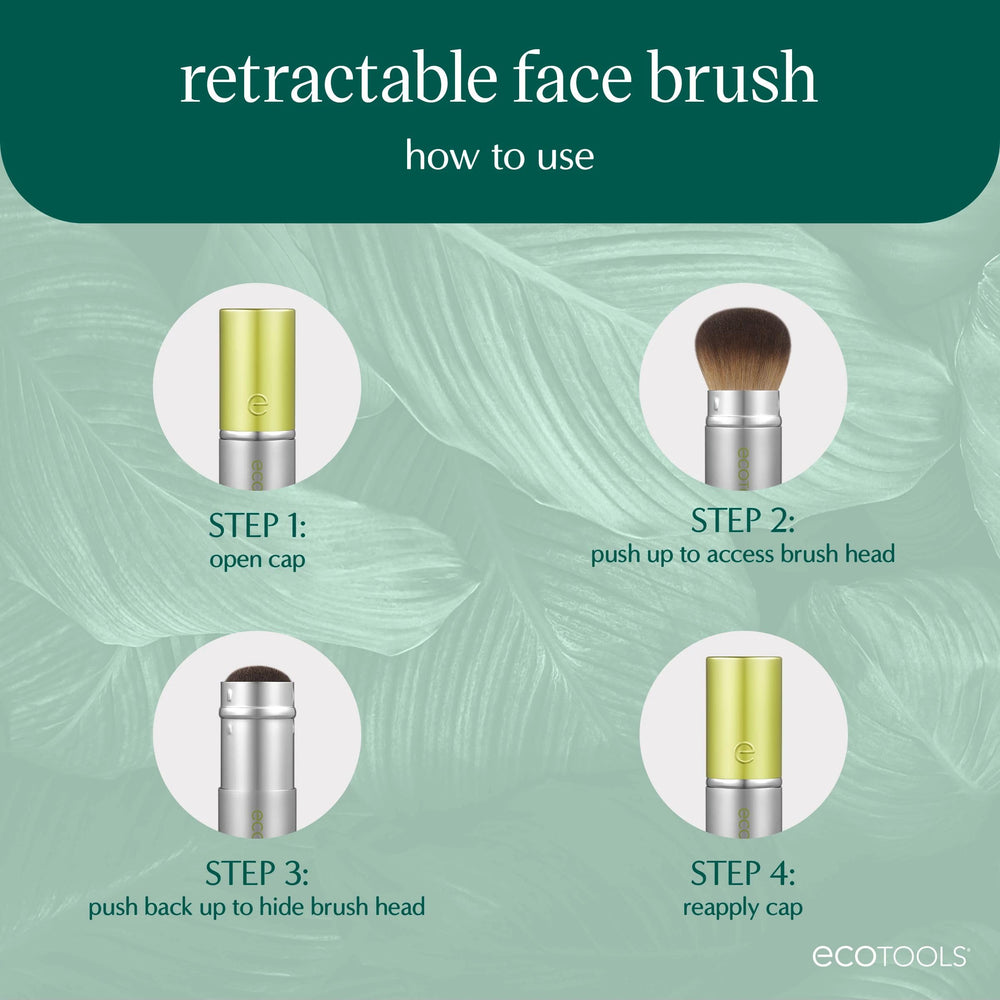 EcoTools pinceau visage fond teint, couvrance naturelle et homogène