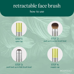 EcoTools pinceau visage fond teint, couvrance naturelle et homogène