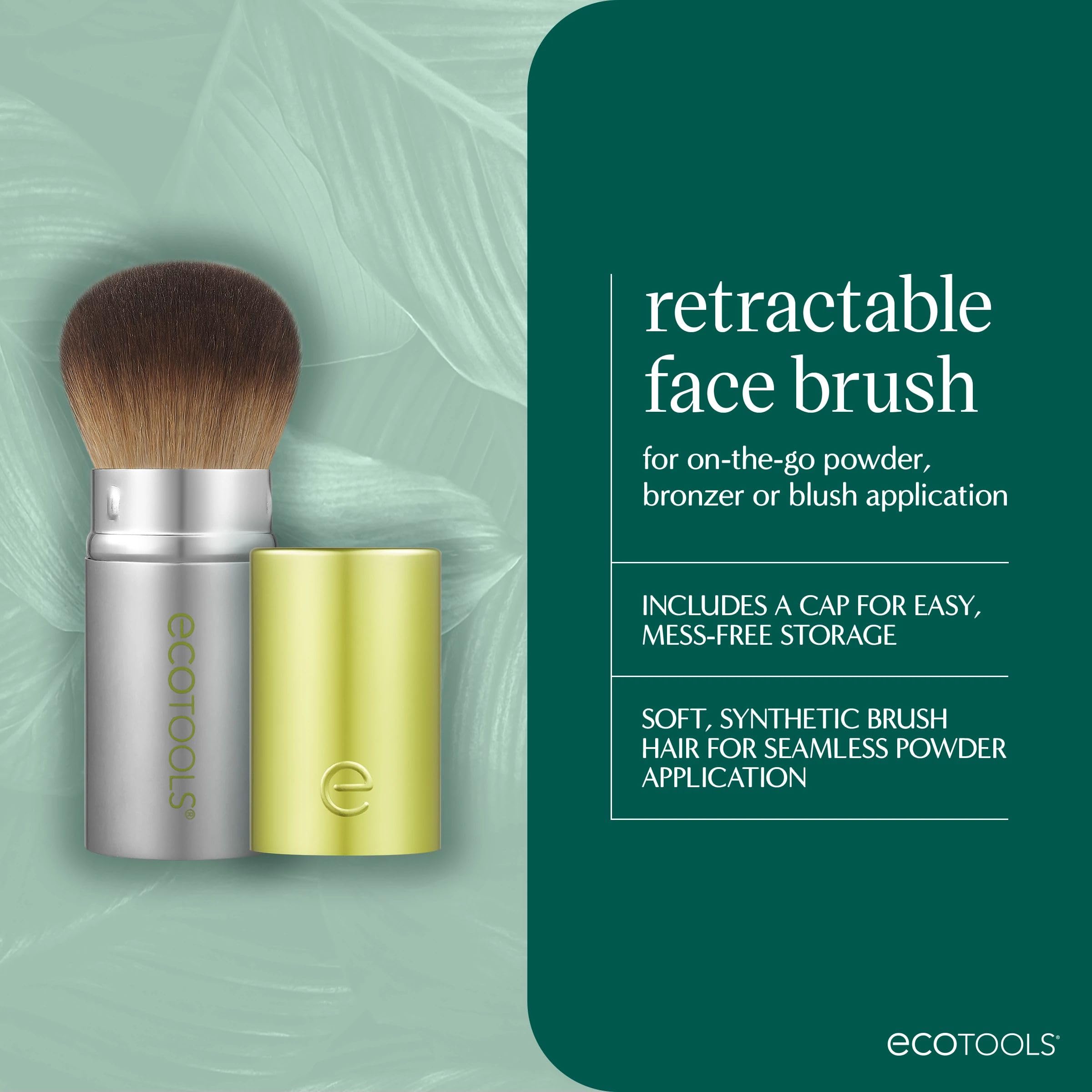 EcoTools pinceau visage poudre bronzer blush, application uniforme et rapide
