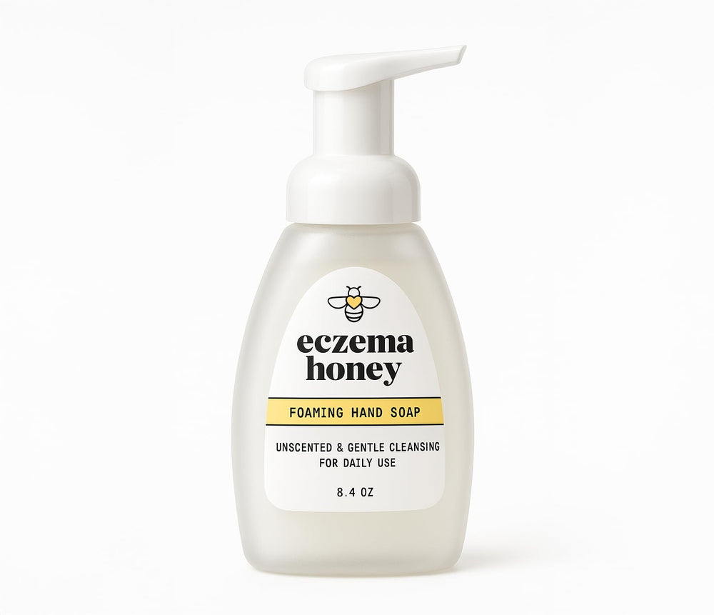 ECZEMA HONEY – Bouteille savon moussant pour les mains, nettoyage doux et nourrissant.