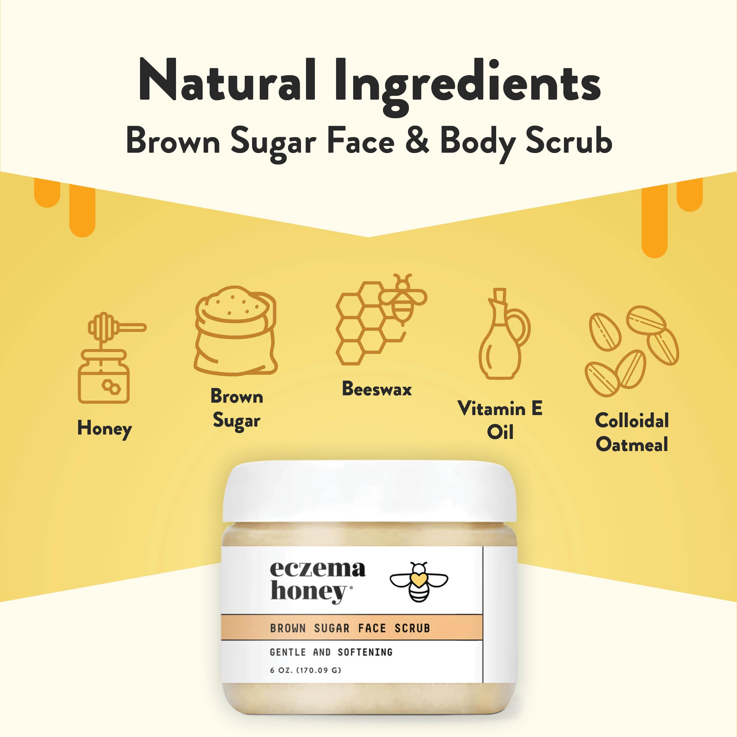 ECZEMA HONEY hydratant-visage-scrub-vitamine-a apporte une hydratation légère.
