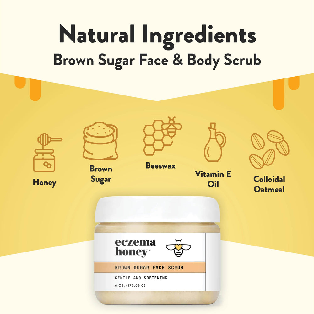 ECZEMA HONEY hydratant-visage-scrub-vitamine-a apporte une hydratation légère.