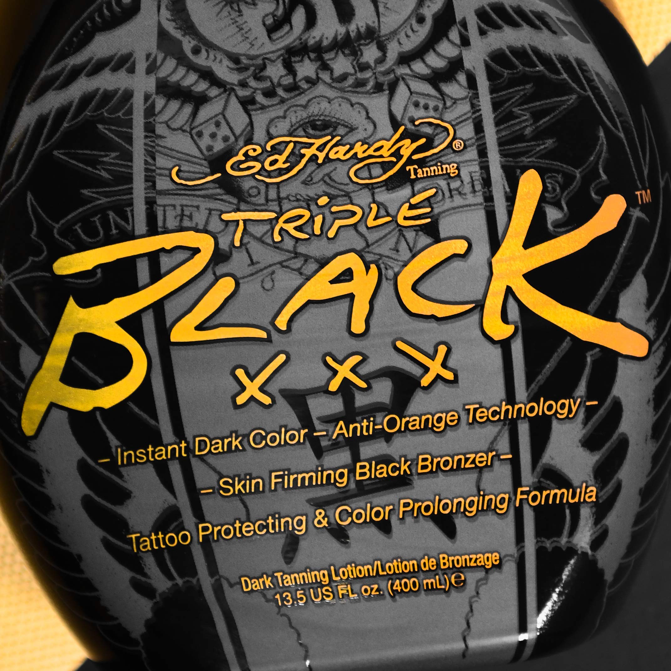 Protection des tatouages et couleur durable avec ED HARDY Black XXX Lotion