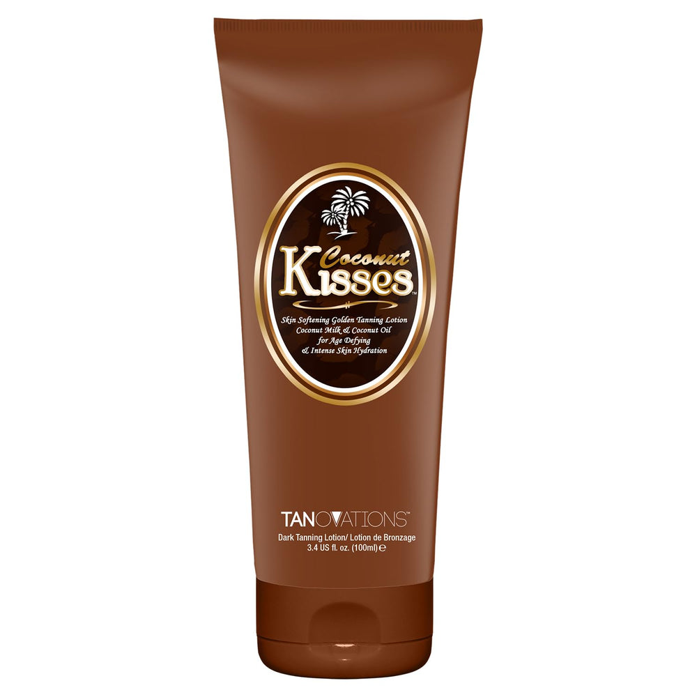 ED HARDY Coconut Kisses Golden Lotion, flacon élégant, hydratation intense pour une peau douce.