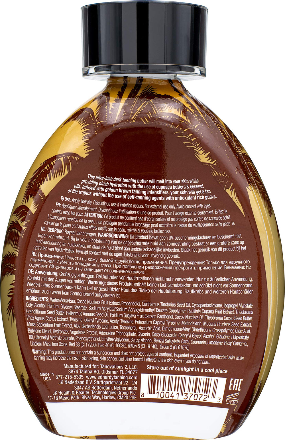 ED HARDY Crème hydratante Cupuaçu et Coco, texture riche pour nourrir la peau.