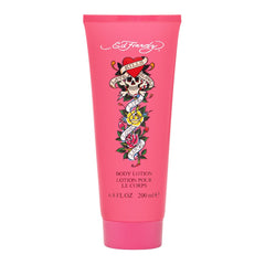 Lotion corporelle ED HARDY Christian Audigier dans une bouteille élégante, douceur et hydratation.