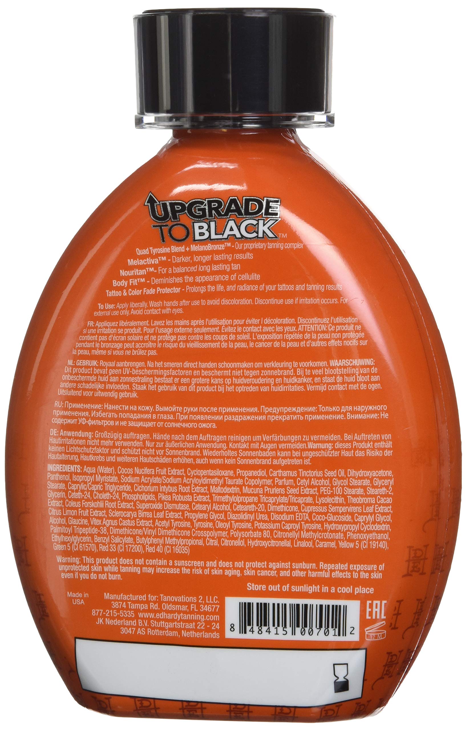 ED HARDY passage au noir bronzer triple noir — application, peau hydratée et teint intensifié