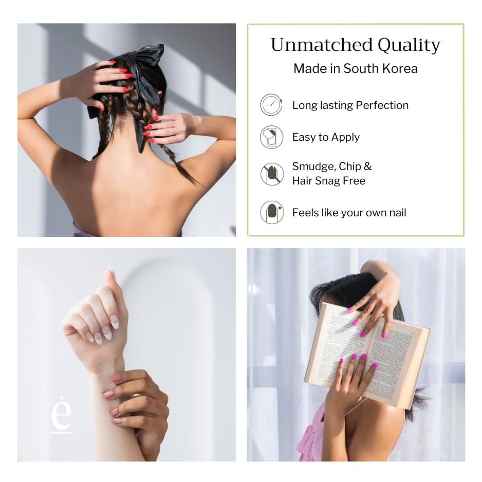 edamani Hailey nails displaying long-lasting shine up to 14+ days