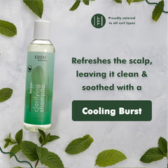 EDEN BodyWorks Shampoing Menthe et Arbre à Thé, cuir-chevelu: purifie et apaise le cuir chevelu.
