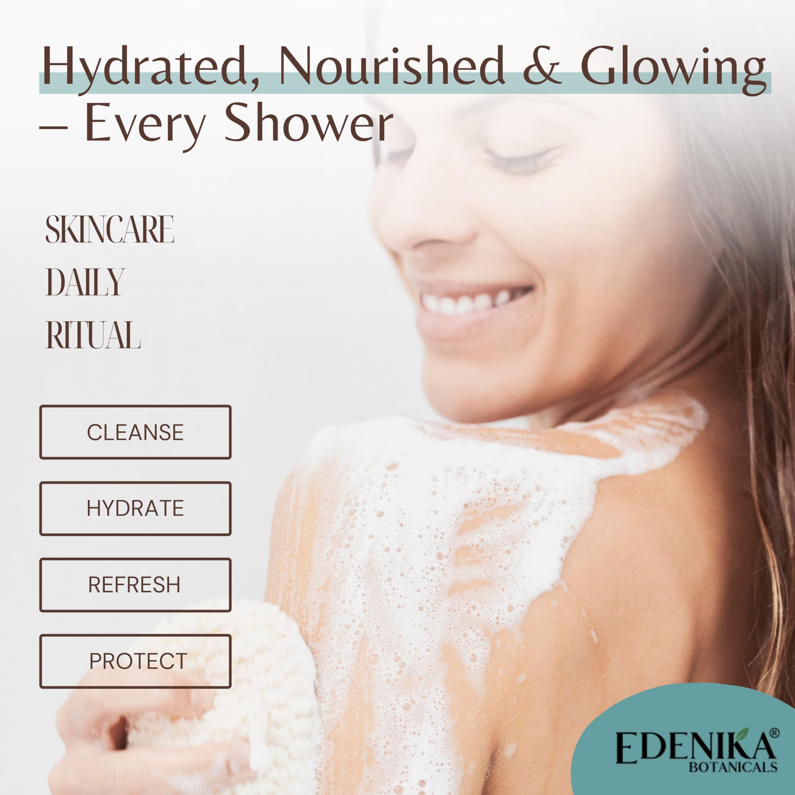 EDENIKA BOTANICALS ingredients-naturels: huile de coco et vitamine E dans la formule