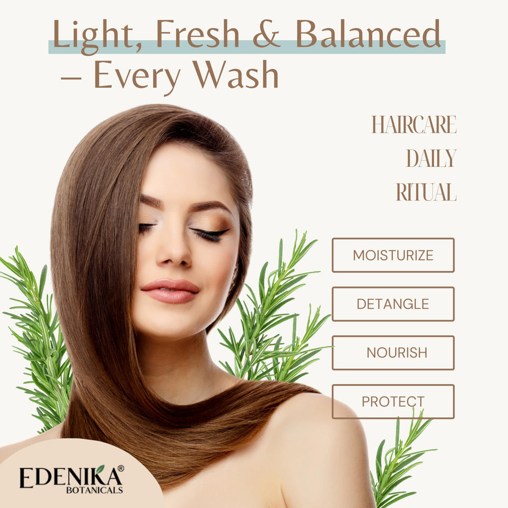 edenika botanicals conditionneur romarin soin-cheveux: soin quotidien sans sulfates