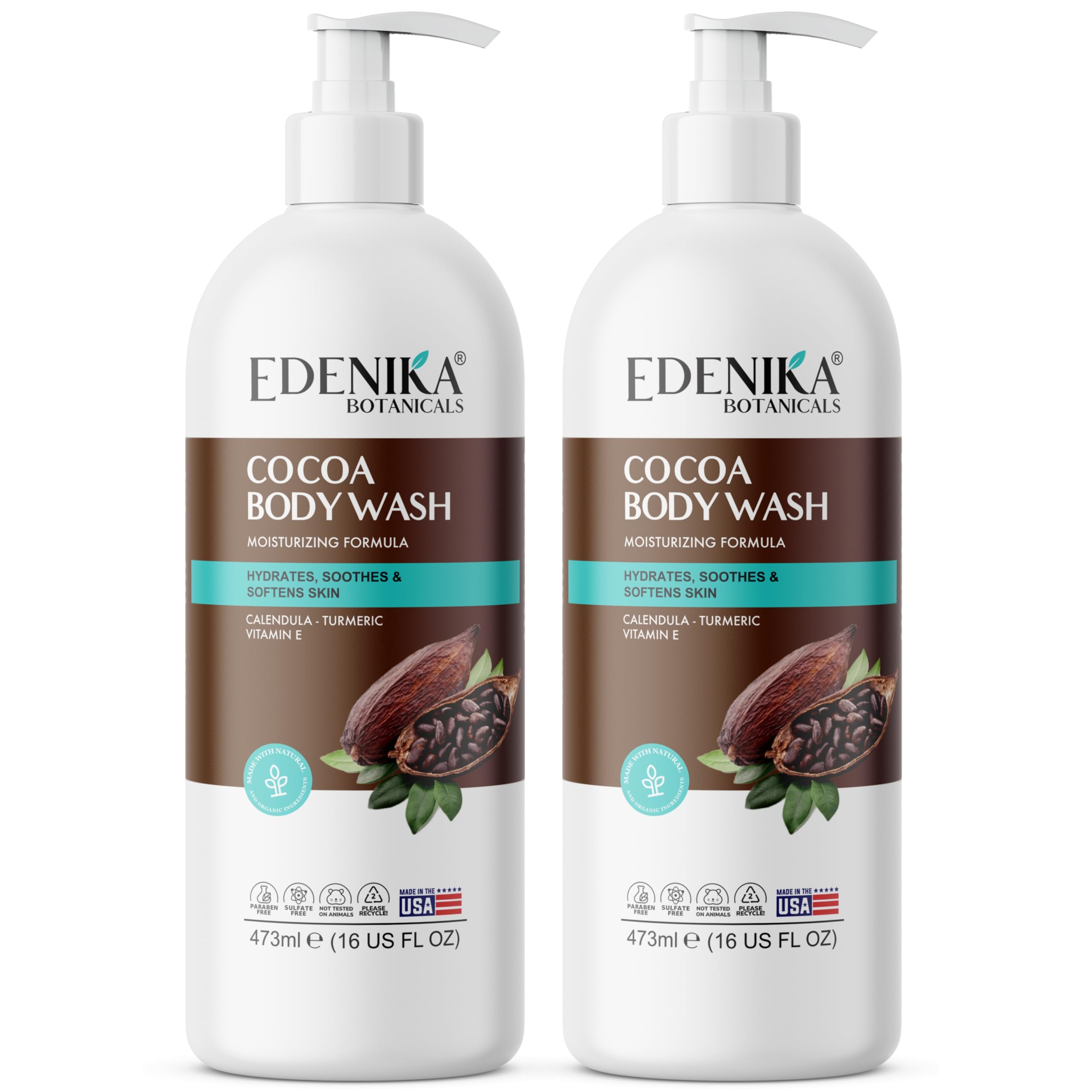 EDENIKA BOTANICALS – douche-corps-beurre-cacao: hydratation en profondeur.