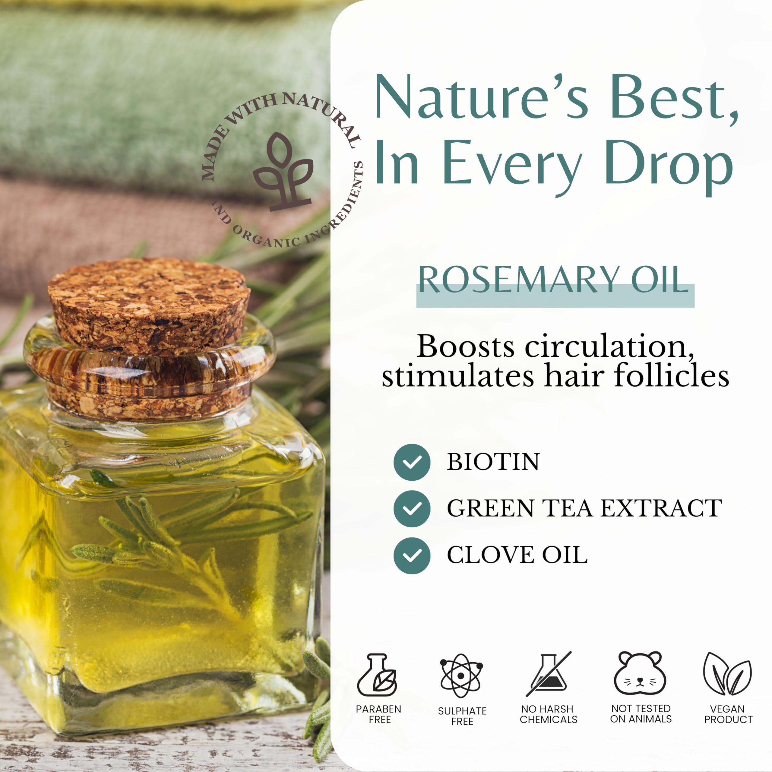 EDENIKA BOTANICALS Extraits cannelle et girofle favorisent un cuir chevelu sain.