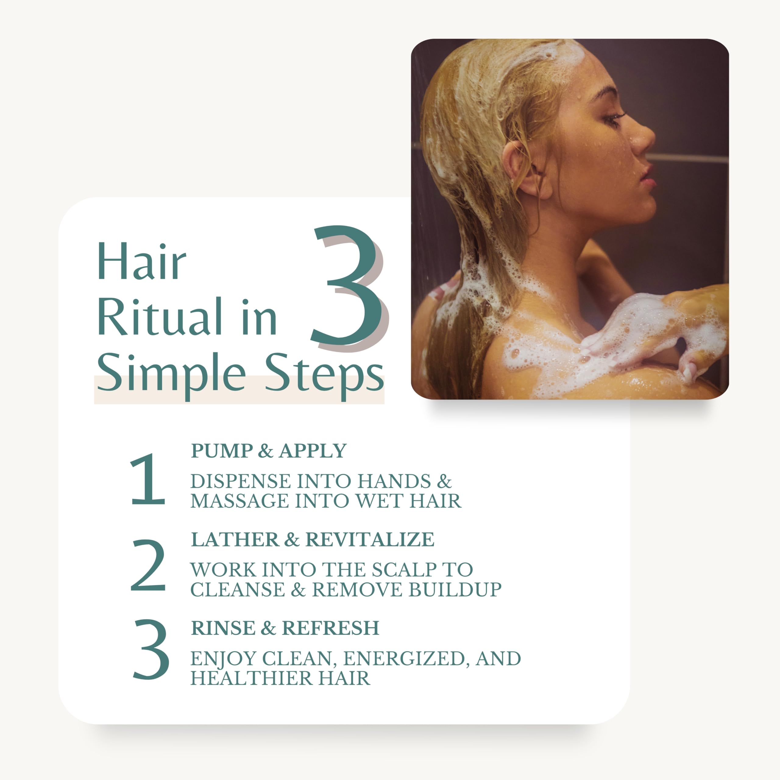 Formule sans sulfates adaptée à tous types de cheveux.