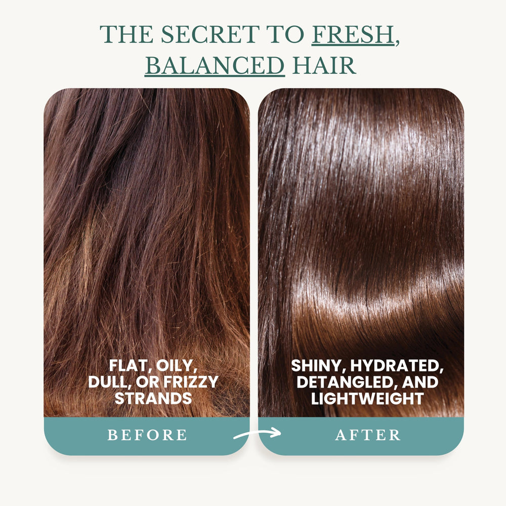 Mousse lavante menthe prête à nettoyer cheveux et cuir chevelu en douceur.