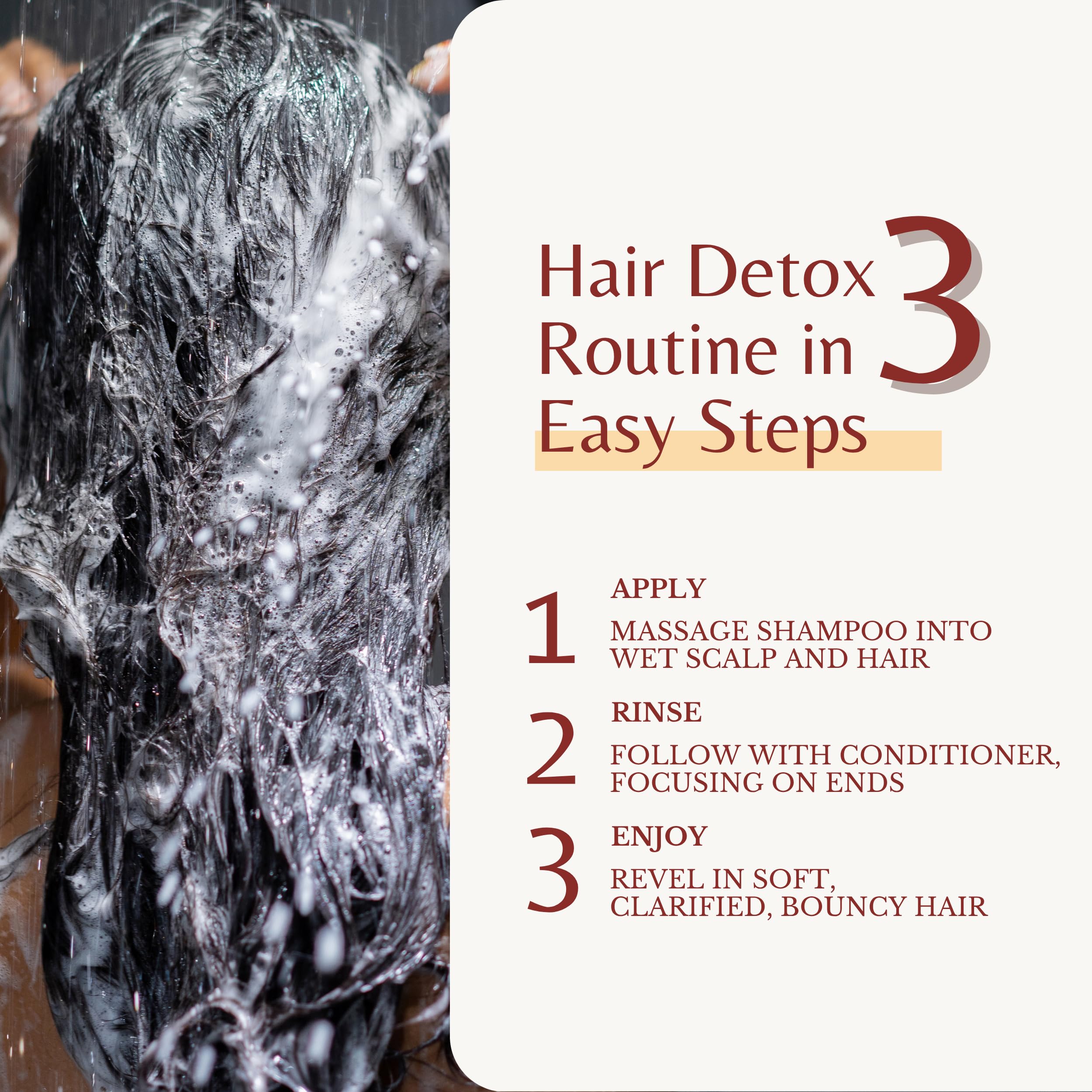 Pack-shot des produits Edenika Botanicals pour routine capillaire.
