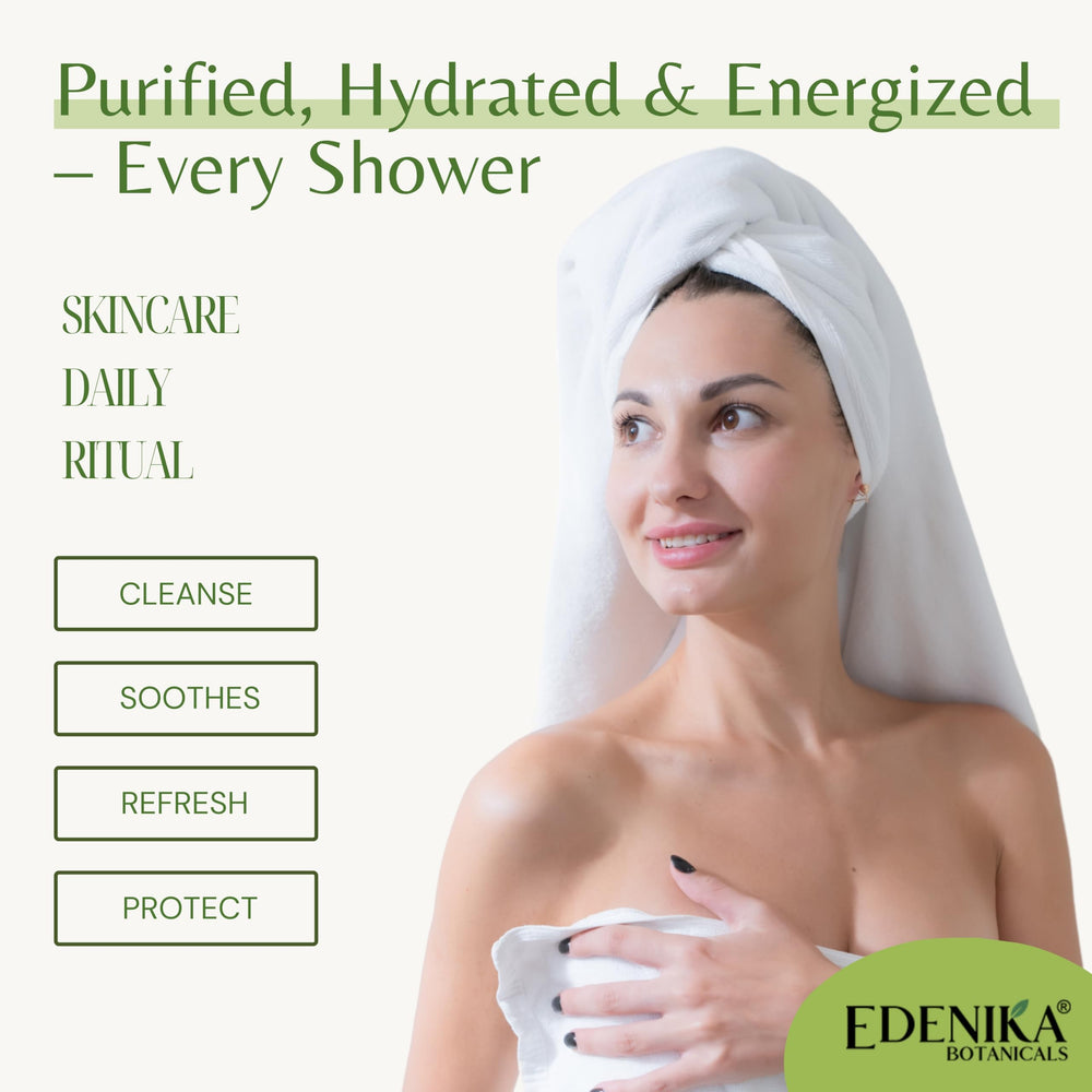 EDENIKA BOTANICALS Tea Tree Oil Body Wash ingredients arnica and aloe support soothing naturals.
