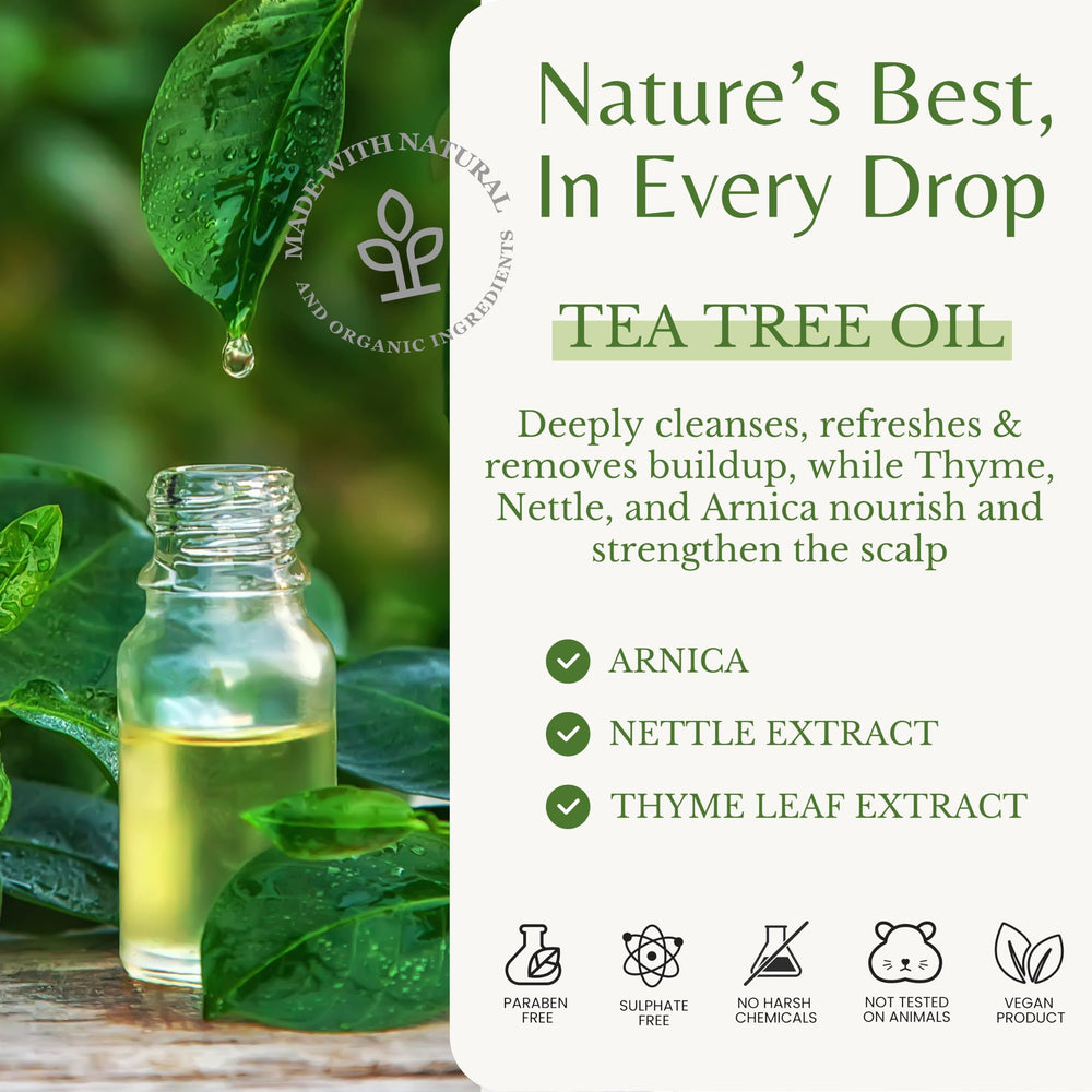 EDENIKA BOTANICALS Shampooing Tea Tree—texture mousse, application agréable et rafraîchissante