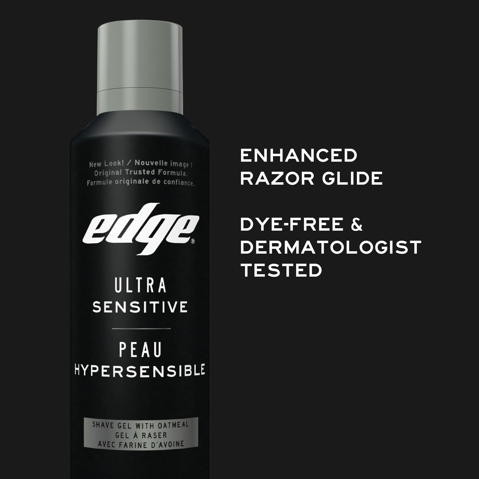 Edge gel sans colorants et parfums protège les peaux sensibles.