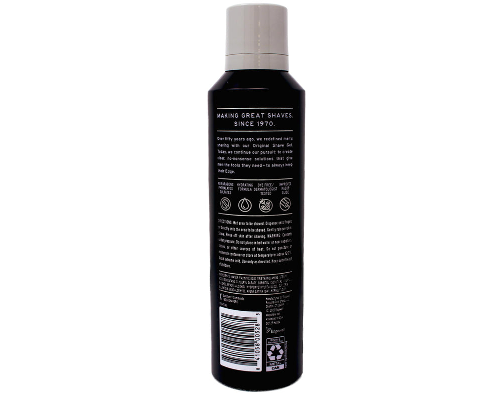 Edge Gel de rasage Ultra Sensible glisse douce pour peau sensible au rasage.