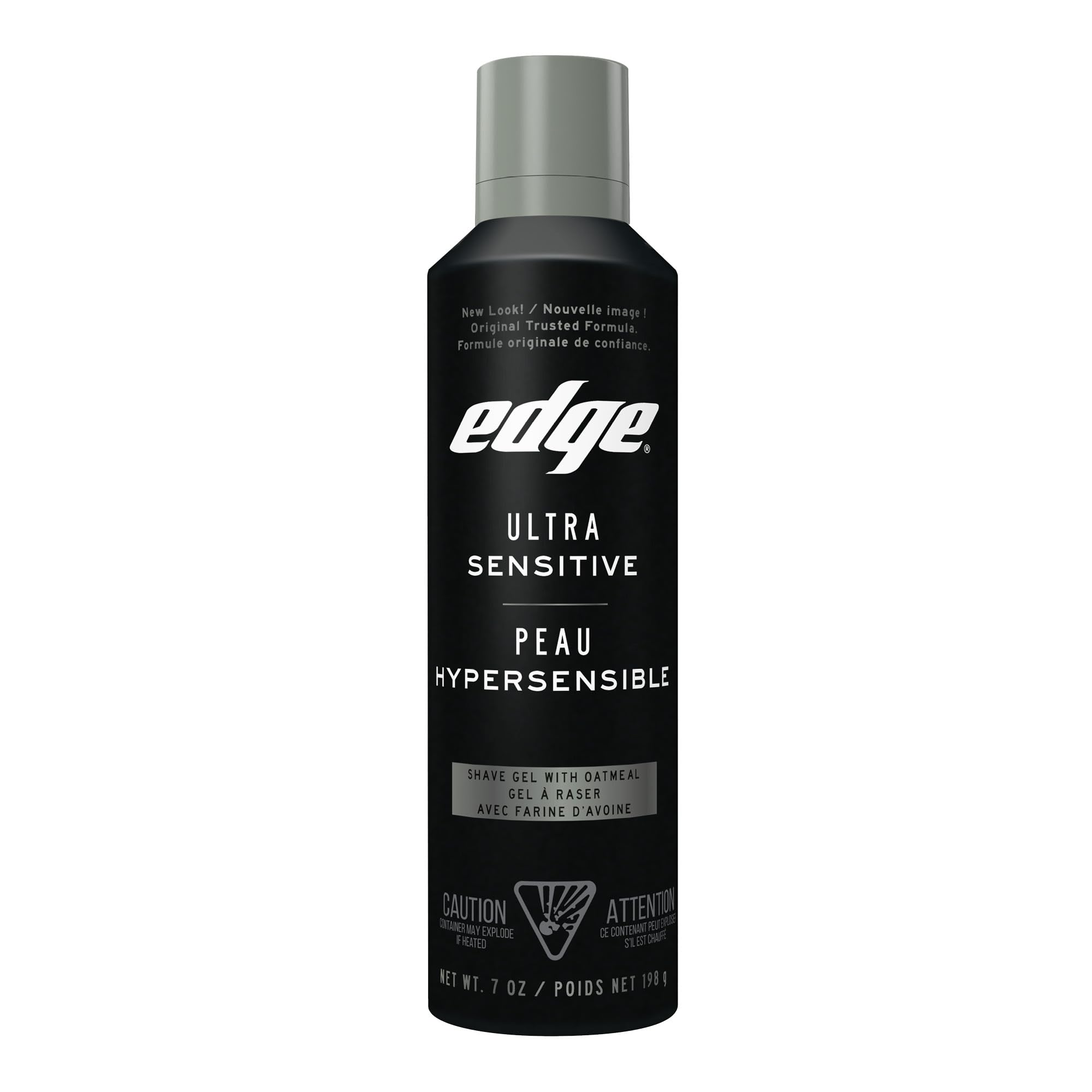 Edge gel de rasage Ultra Sensible sans parfum, bouteille prête pour peau sensible.