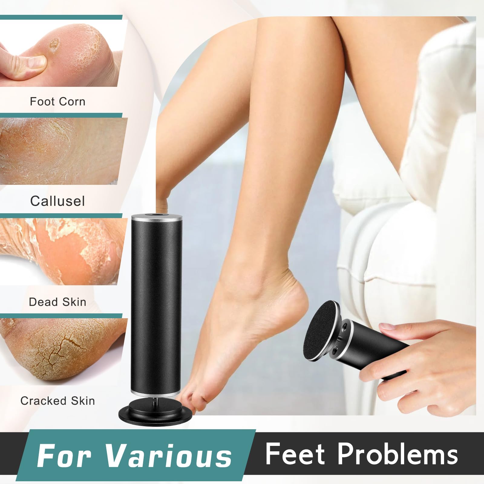 Disques à poncer Edifolly pour pieds, inclus 60 pièces pour remplacement facile.