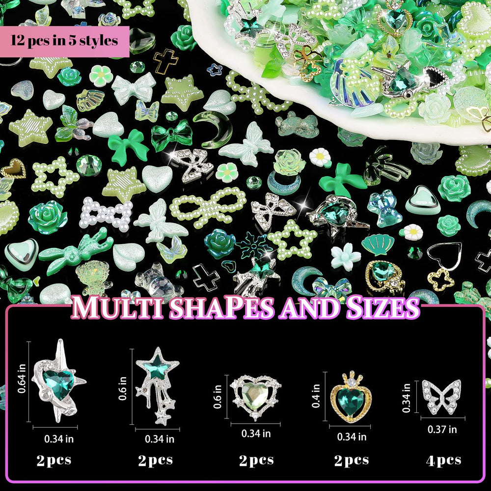EditTime éléments résine fleurs et papillons, 250 pièces pour styles variés.