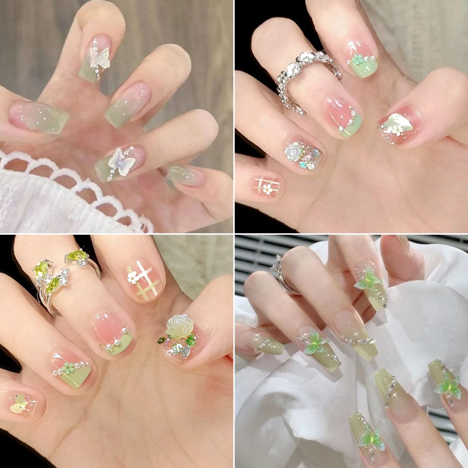 EditTime paillettes pour ongles, 100 pièces pour brillance légère.