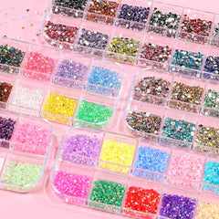 EditTime perles flatback mermaid ajoutant une touche élégante aux ongles.